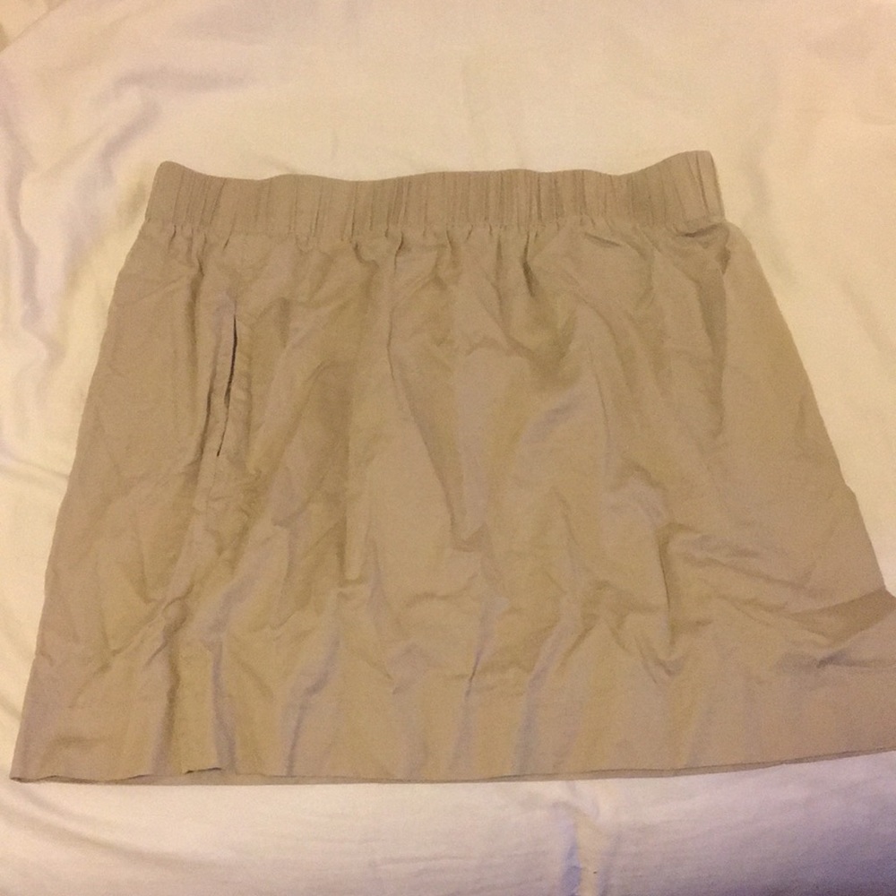 J. Crew khaki mini skirt